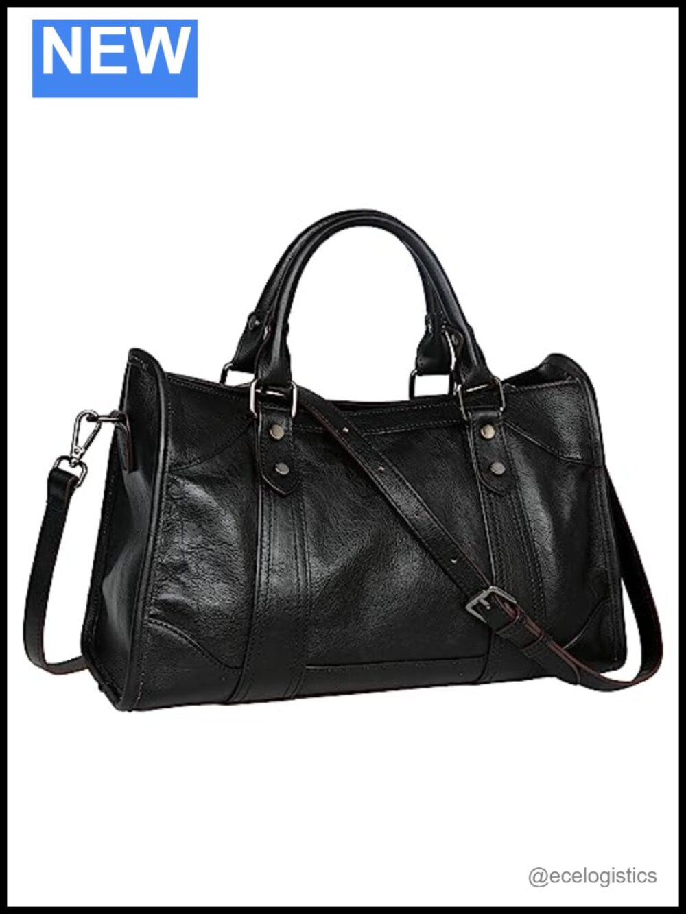 Genuine Leather Satchel Handbag Women Shoulder Crossbody Tote Purse